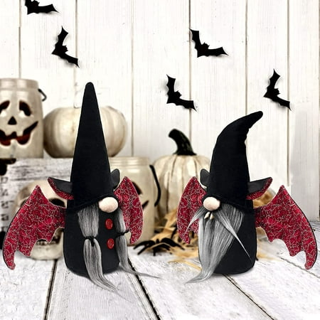 13 Pieces Professional Stainless Steel DIY Pumpkin Carving Tools Kit with Stencils and Carrying Case D-FantiX Halloween Gnomes Plush Decor Tomte Swedish Gnome with Black Witch Hat Bat Wing 2Pcs 